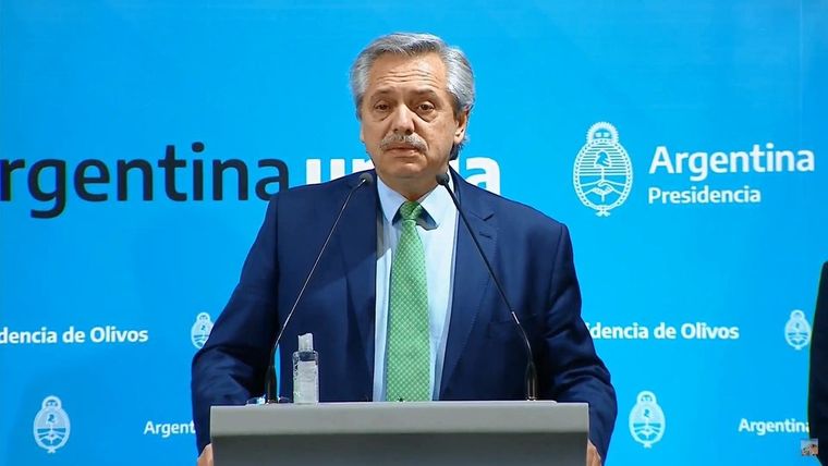 Alberto Fernández en el 2020: Estoy contento de ponerle fin al patriarcado Foto: Télam