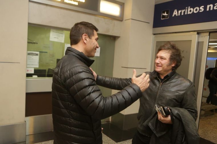 Correa Llano junto a Javier Milei. Foto: Partido Demócrata.