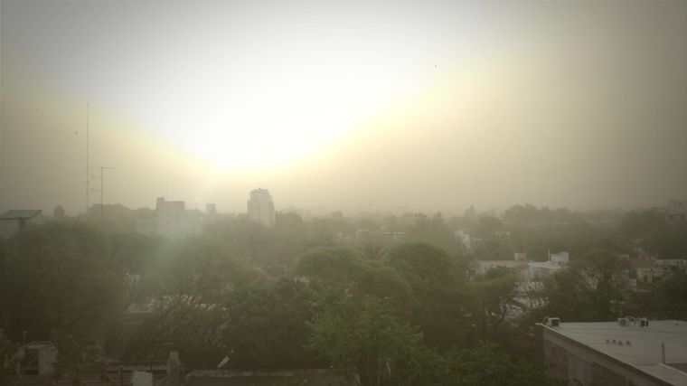 Tapada Así se vio la ciudad esta tarde.
