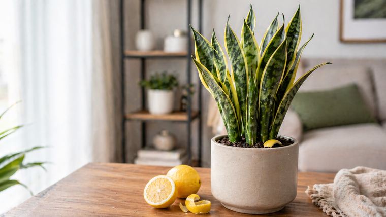 Estos son los beneficios de colocar cáscaras de limón en la lengua de suegra.