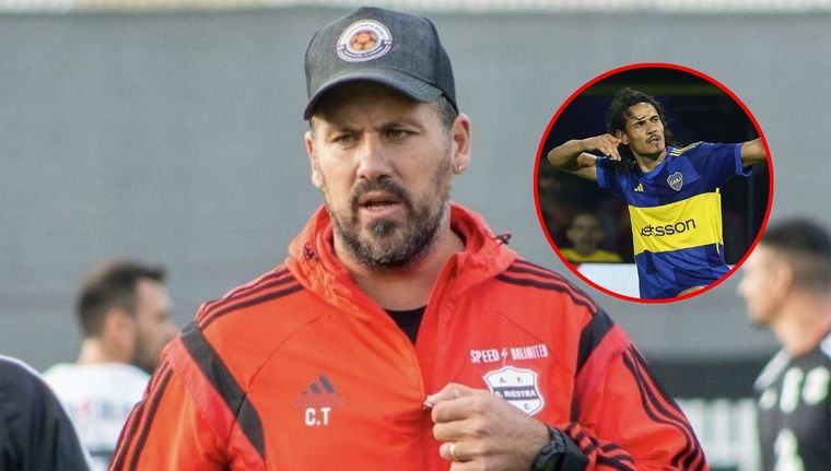 El entrenador de Riestra comparó una situación de su equipo con un momento que vivió Cavani. Foto: Archivo