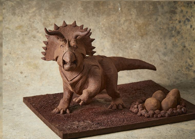 En PUROCACAO lanzaron una línea de huevos de Pascua y figuras de chocolate inspiradas en los dinosaurios. Foto: Instagram @purocacao
