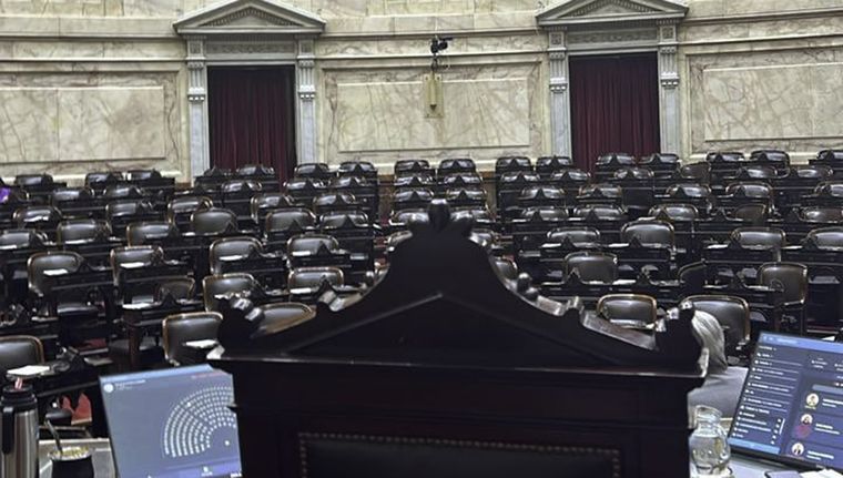 La Cámara de Diputados no logró el quórum para debatir el proyecto de democratización sindical impulsado por el radicalismo y otras fuerzas de la oposición. Foto: NA