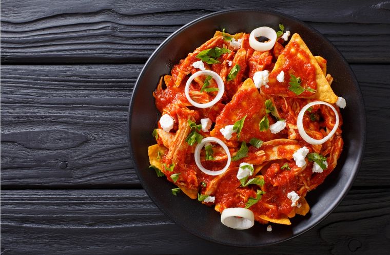 Chilaquiles Una receta típica de México para hacer en pocos pasos Foto: Shutterstock