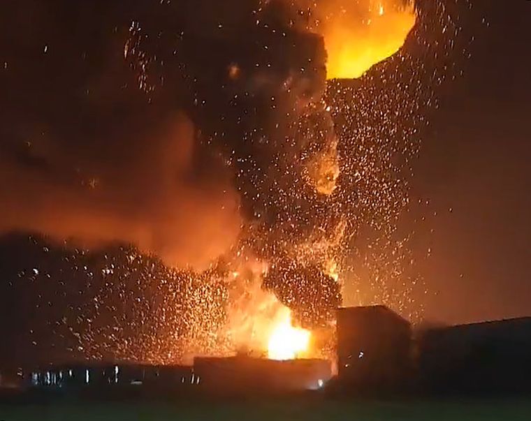 Explosión en Parque Industrial Ezeiza