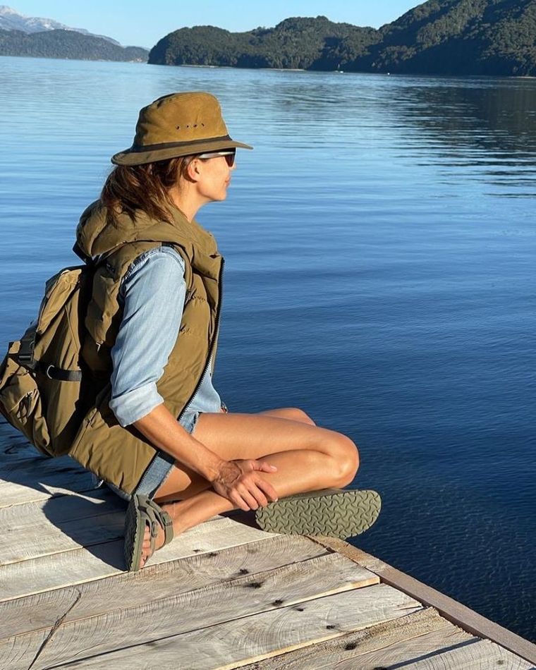 El look deportivo de Juliana Awada.