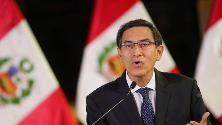 El presidente de Perú, Martín Vizcarra. 30 de septiembre de 2019. Foto: RT