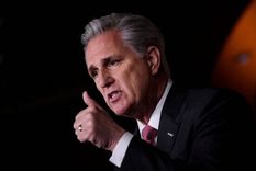 Pese a ser el candidato natural al cargo, Kevin McCarthy enfrentó dificultades para aglutinar los votos de su propio partido Foto: GETTY IMAGES