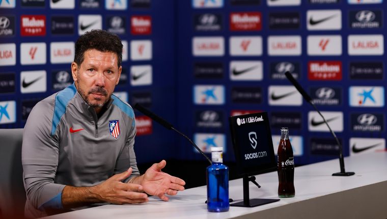 El Cholo Simeone se refirió a la diferencia de tiempos de descanso entre el Atlético y el Real. Foto: @Atleti