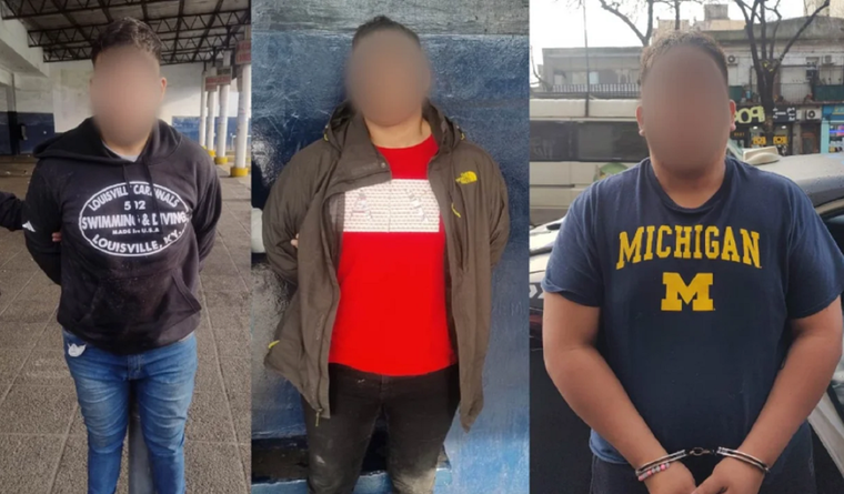 Los tres delincuentes de 33, 31 y 30 años cuentan con antecedentes penales.