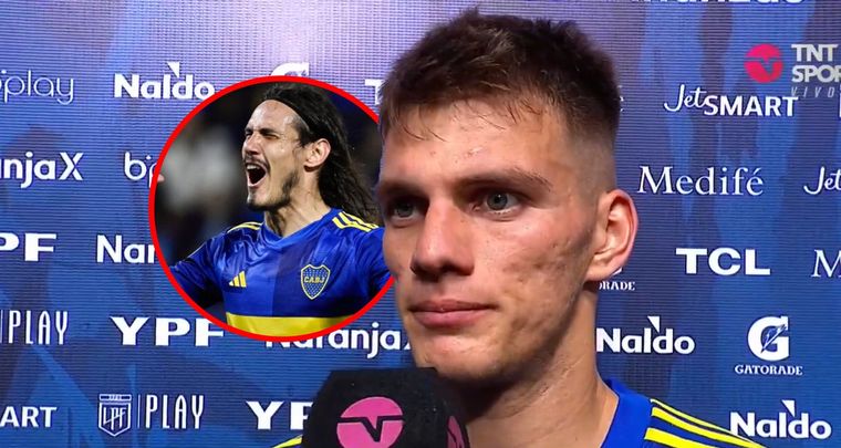 Zenon brindó mensajes de apoyo a Cavani. Foto: MDZ