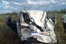 El auto quedó destruido