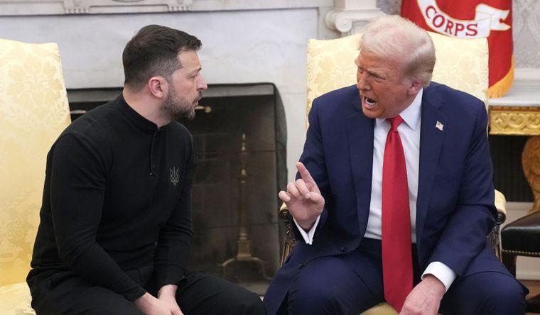 Donald Trump recibe al presidente ucraniano para tratar el acuerdo con Rusia.