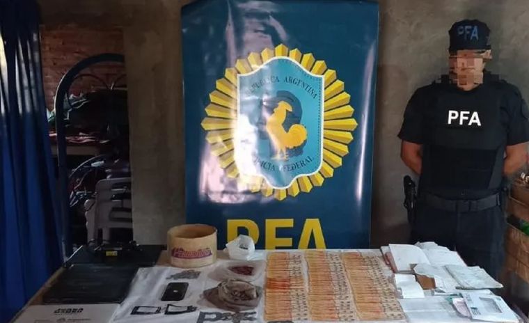 Allanamiento en una finca por explotación laboral Foto: Policía Federal