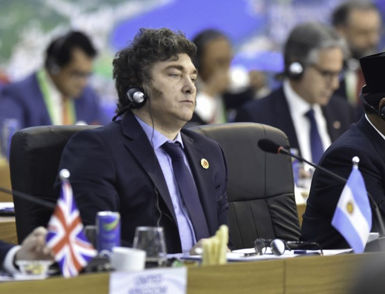 El Gobierno de Javier Milei en la cumbre del G20. Foto: NA