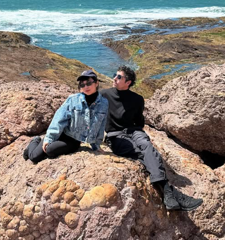 Esteban Lamothe junto a su pareja. Esteban Lamothe junto a su pareja. 