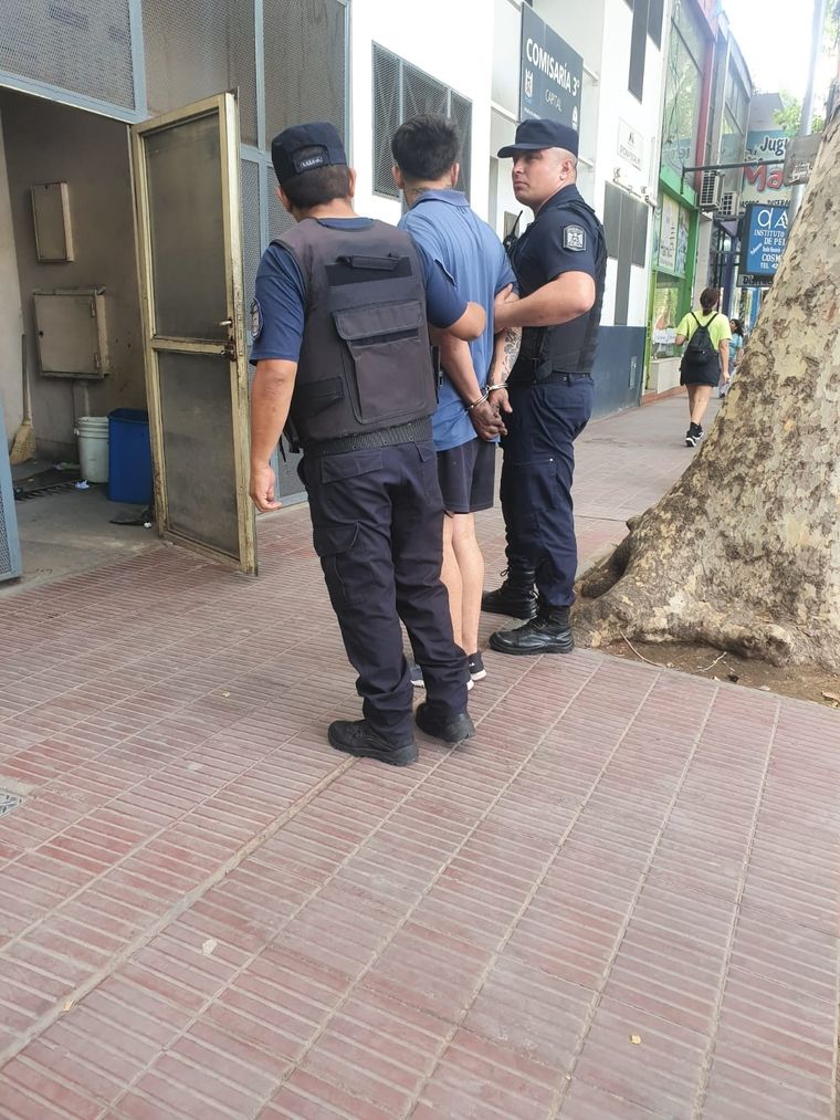 El agresor fue detenido. Foto: Ministerio de Seguridad