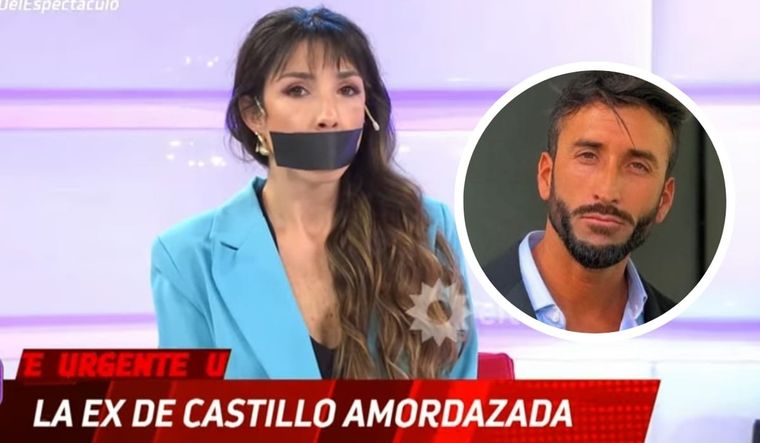 La ex mujer de Roberto Castillo se amordazó en TV como señal de protesta Foto: Captura de Instagram