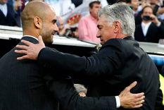 Ancelotti y Guardiola. Ancelotti y Guardiola.