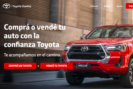 Rompe el mercado: Toyota Argentina lanzó su web de usados certificados