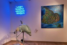 García Uriburu y Benedit juntos en el MNBA Foto: Gentileza