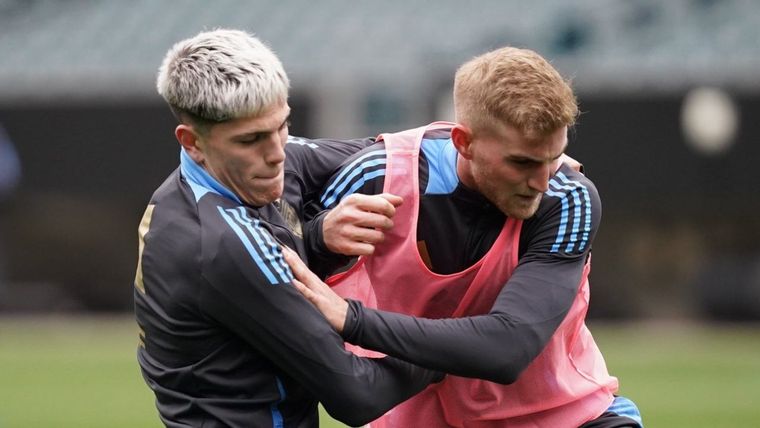 Alejandro Garnacho y Nicolás Valentini, dos caras nuevas de la Selección Foto: @Argentina