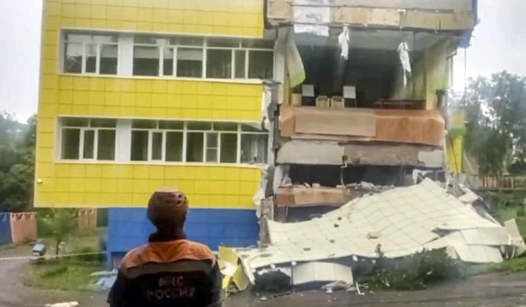 Chile sigue en alerta. Imagen ofrecida por el Ministerio de Emergencias de Rusia tras el terremoto en Kamchatka. Foto EFE