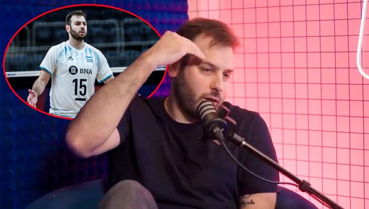 Luciano De Cecco se confesó en una entrevista con Juan Pablo Varsky. Foto: captura Clank! y archivo