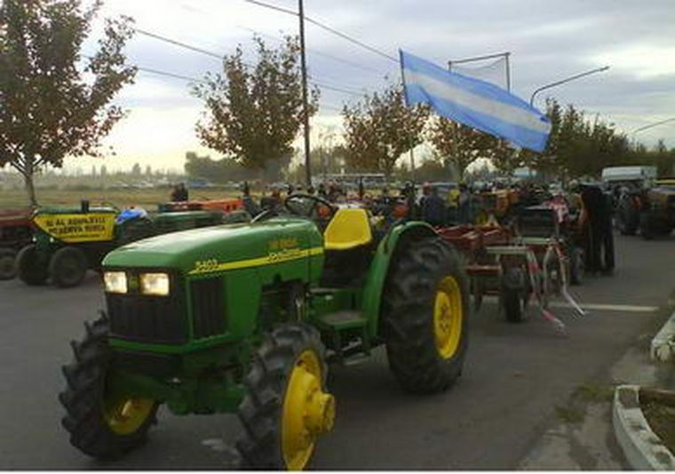 Un nuevo tractorazo se prevé para el jueves. Foto: Gentileza Radio1 Alvear