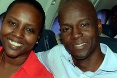 Martine y Jovenel Moïse, los dos fueron asesinados. Foto: Vanitatis.