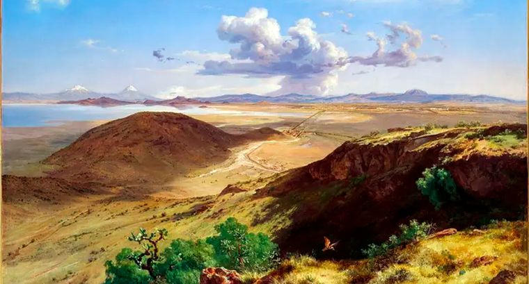 Vista del Valle de México desde el cerro de Santa Isabel, 1877. (Foto: Francisco Kochen)