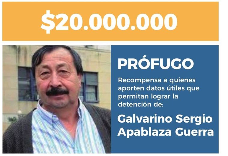 Buscan a Galvarino Sergio Apablaza Guerra, el exguerrillero chileno, que está prófugo&nbsp;