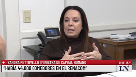 Sandra Pettovello, ministra de Capital Humano, defendió la gestión libertaria y cruzó al kirchnerismo. Sandra Pettovello, ministra de Capital Humano, defendió la gestión libertaria y cruzó al kirchnerismo.