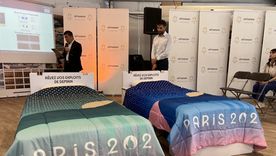 Las camas de cartón reciclable, protagonistas de la Villa Olímpica de París 2024, te contamos todos sus detalles Foto: Usuario X (twitter)