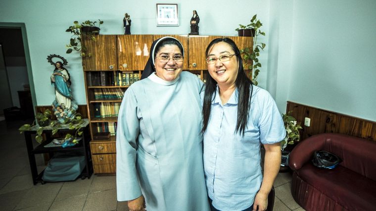 Las monjas Kumiko Kosaka y Asunción Martínez Foto: Archivo MDZ