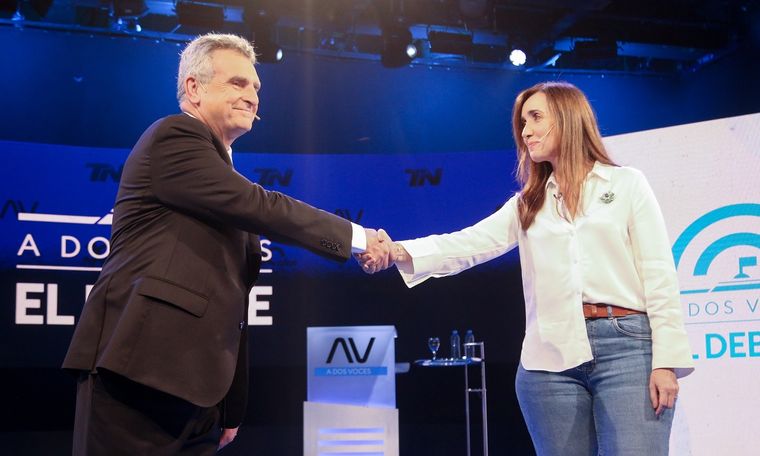 Hubo fuertes cruces en el debate entre los candidatos a vice Foto: Noticias Argentinas