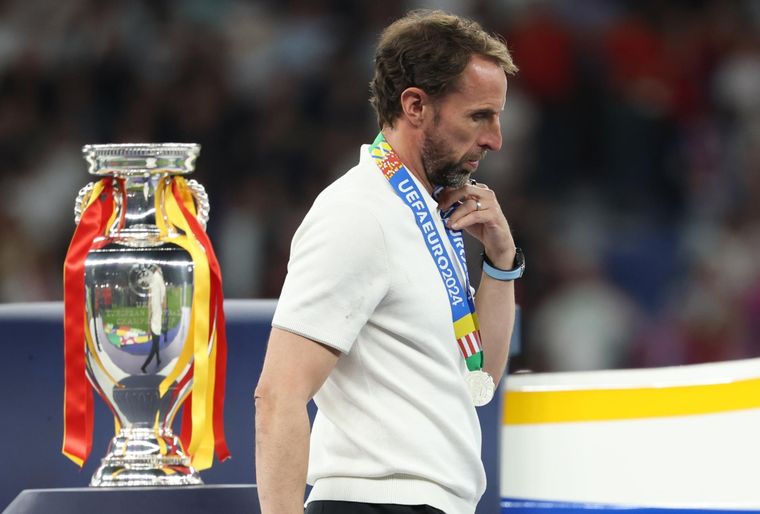 Gareth Southgate asumió en la Selección de Inglaterra en 2016 y su ciclo cumplió ocho años durante la Eurocopa disputada en Alemania. Foto: EFE