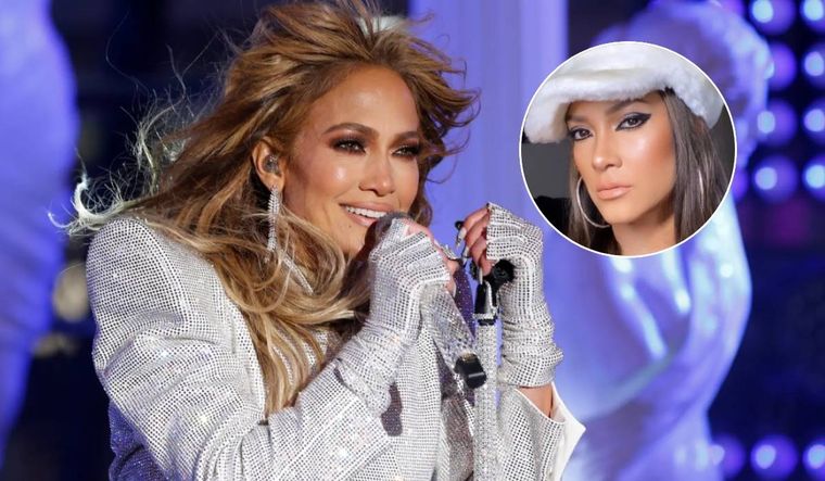Eve, la doble exacta de Jennifer Lopez, es furor en redes sociales.