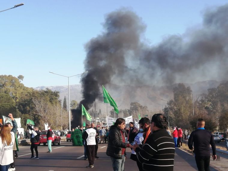 Las medidas de fuerza de ATE complicaron el tránsito en las rutas provinciales