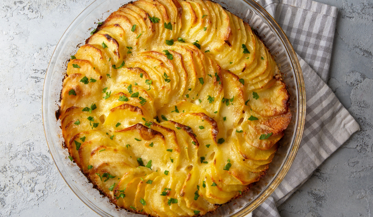 Receta de papas gratinadas con crema