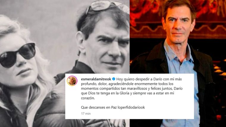 Esmeralda Mitre lo despidió en redes. Esmeralda Mitre lo despidió en redes.