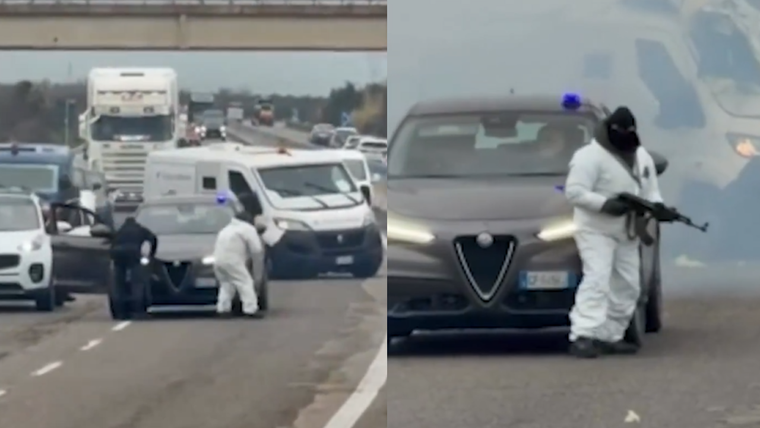 Este lunes, delincuentes llevaron a cabo un golpe comando en el sur de Italia.