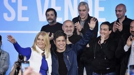 Axel Kicillof durante su acto en Mar Chiquita Foto: Prensa Axel Kicillof