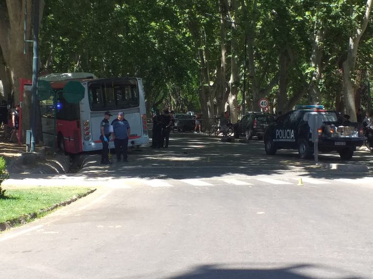 La escena de la tragedia en el Parque. Foto: Cristian Minich / MDZ