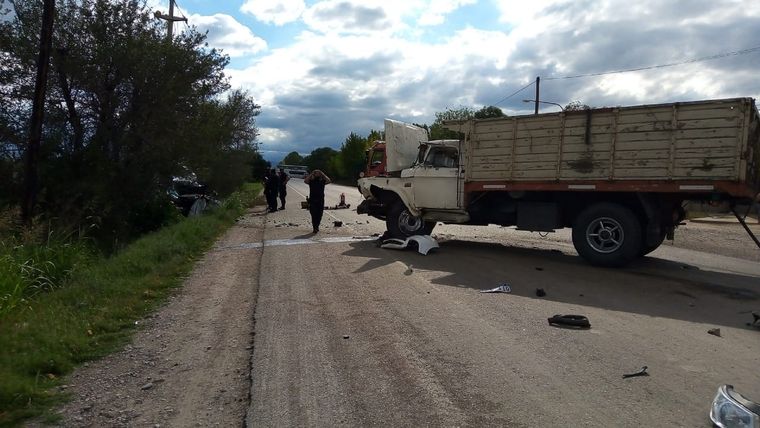 El lugar del choque, sobre Ruta 86