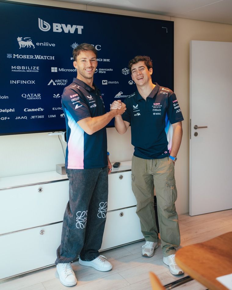 Gasly y Colapinto, compañeros, pero también competidores. Foto: Alpine oficial