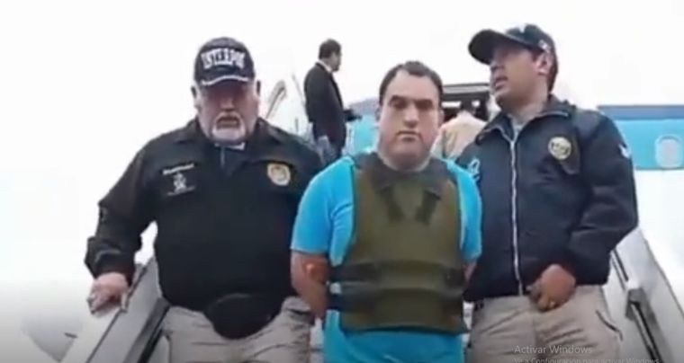 El narco detenido conocido como Achote era encargado del negocio de la droga en la Villa 1-11-14 Foto: Gendarmería Nacional Argentina