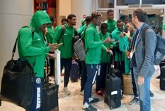 El plantel de Nigeria no ocultó su fastidio por lo ocurrido. Foto: @thenff El plantel de Nigeria no ocultó su fastidio por lo ocurrido. Foto: @thenff