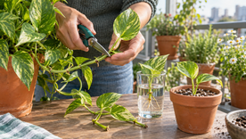 La reproducción mediante gajos permite obtener nuevos ejemplares a partir de plantas que ya crecen en el hogar.