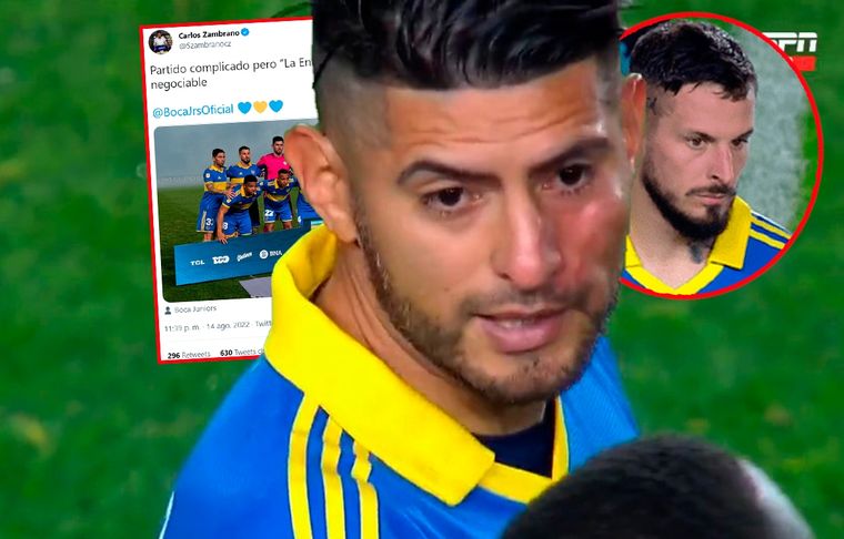 Zambrano publicó un llamativo tweet tras su pelea a las trompadas con Benedetto.